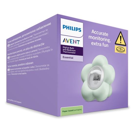 Philips AVENT Цифров термометър за стая и баня SCH480/00 Philips AVENT Цифров термометър за стая и баня SCH480/00