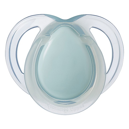 Ортодонтични залъгалки Tommee Tippee NIGHT TIME 0-6м, 2 бр./оп., оранж/зелен, декор луна Tommee Tippee Ортодонтични залъгалки NIGHT TIME 0-6м, оранж/зелен, декор луна