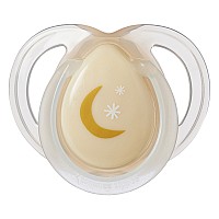 Ортодонтични залъгалки Tommee Tippee NIGHT TIME 0-6м, 2 бр./оп., оранж/зелен, декор луна Tommee Tippee Ортодонтични залъгалки NIGHT TIME 0-6м, оранж/зелен, декор луна