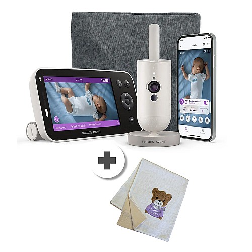 Дигитален видеофон Philips Avent Premium Connected SCD971/26 с технология Sense IQ