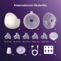 Преносима Електрическа помпа за кърма Philips Avent Natural Care Hands-free SCF494/11 Philips AVENT Преносима електрическа помпа Natural Care Hands-free SCF494/11