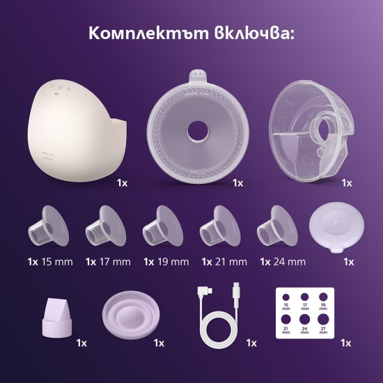Преносима Електрическа помпа за кърма Philips Avent Natural Care Hands-free SCF494/11 Philips AVENT Преносима електрическа помпа Natural Care Hands-free SCF494/11