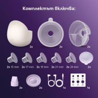 Philips AVENT Двойна преносима електрическа помпа Natural Care Hands-free SCF495/11