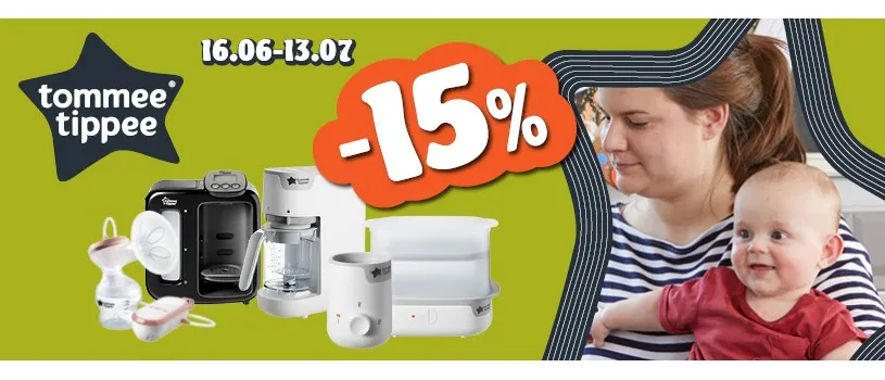 ПРОМОЦИЯ Tommee Tippee: 15% намаление на полезни уреди за мама и бебе от 16 юни 2025 г.