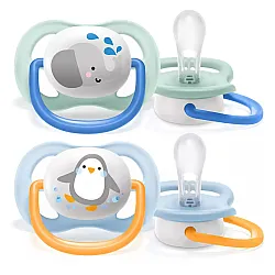 Залъгалки Ultra Air Animals 0-6м с декор Слон и Пингвин