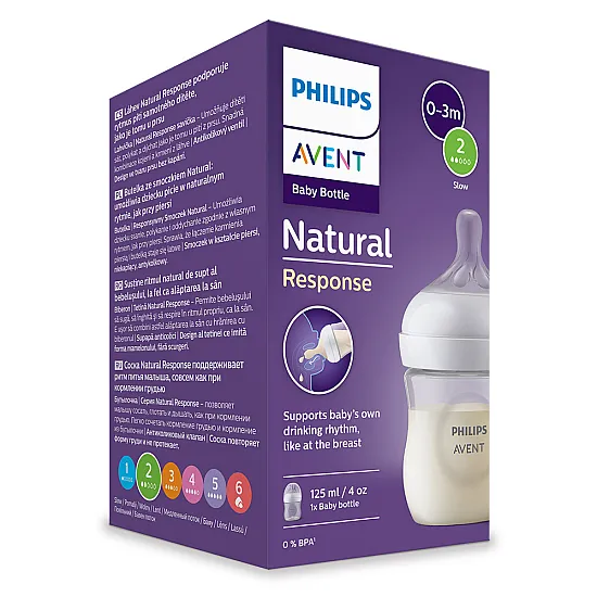 Philips AVENT Шише Natural Response 125 мл Philips AVENT Шише Natural Response 125 мл