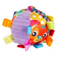 PLAYGRO Звъняща мека топка с етикети, 3м+ 0180271