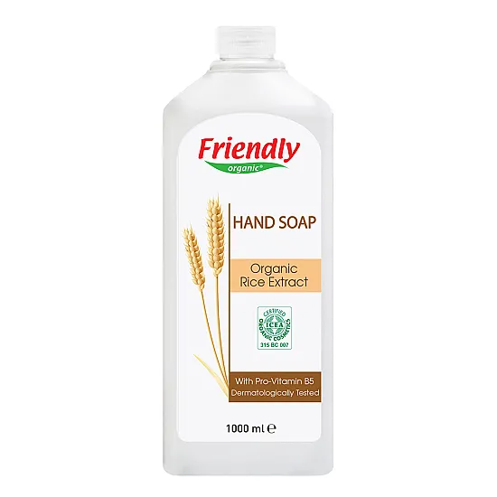 FRIENDLY ORGANIC Натурален сапун за ръце с екстракт от органичен ориз 1000мл FR0430