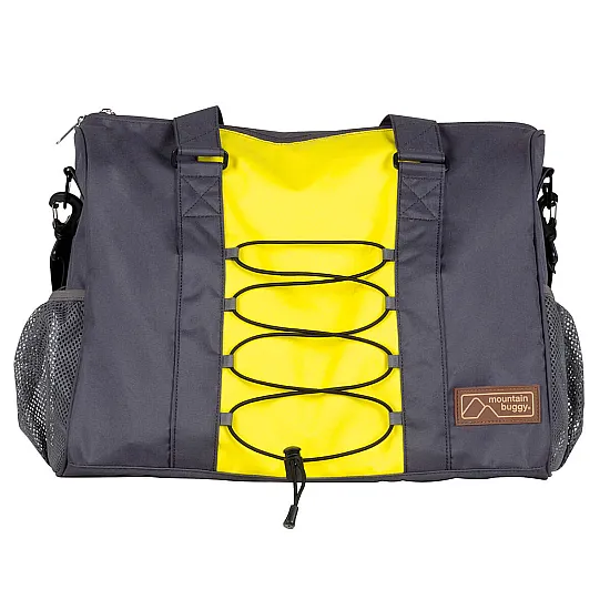 Mountain Buggy Чанта за количка с халки, сиво и жълто