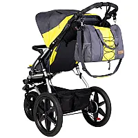 Mountain Buggy Чанта за количка с халки, сиво и жълто