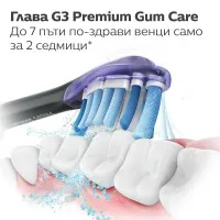 Глава за четка G3 Premium Gum Care Philips Sonicare HX9052/88, черен, 2 бр.