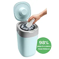 Tommee Tippee Хигиенен кош за памперси Twist&Click - СИН
