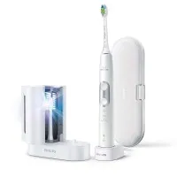 Philips Sonicare Звукочестотна четка за зъби Protective Clean 6100, бяла + UV санитайзер HX6877/68 Philips Sonicare Звукочестотна четка за зъби Protective Clean 6100, бяла + UV санитайзер HX6877/68