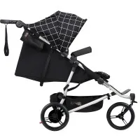 Mountain Buggy Количка за близнаци Duet V3 Grid (каре черно и бяло)