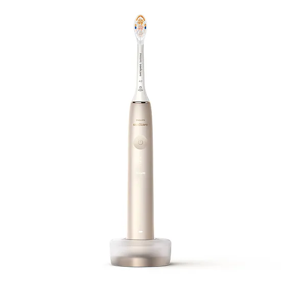 Електрическа четка за зъби Prestige 9900 SenseIQ, цвят шампанско Philips Sonicare Звукова четка за зъби Prestige 9900 SenseIQ, шампанско HX9992/11