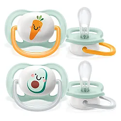 Залъгалки Ultra Air Happy 0-6м, 2 бр, микс, с декорация