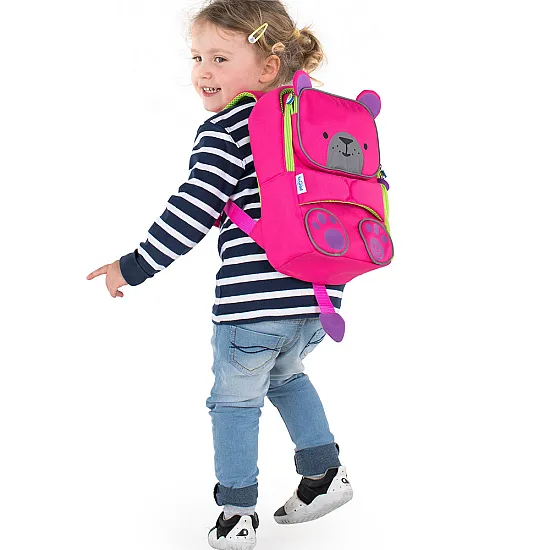 Trunki Детска раница розово Мече