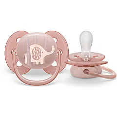 Залъгалки Ultra Soft 0-6м с декор Слонче и Палми