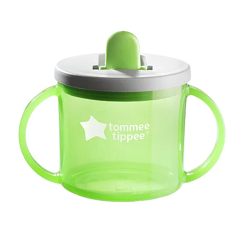 Чаша с дръжки Tommee Tippee First Cup 4м+, зелена