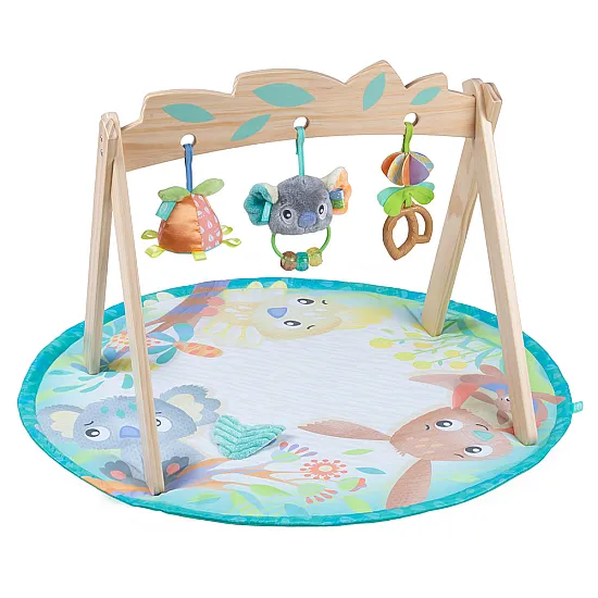 PLAYGRO Активна гимнастика с дървена арка Fauna Friends
