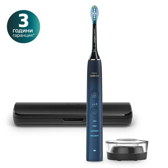 Philips Sonicare Звукочестотна четка за зъби Diamond Clean 9000, HX9911/88 Aquamarine