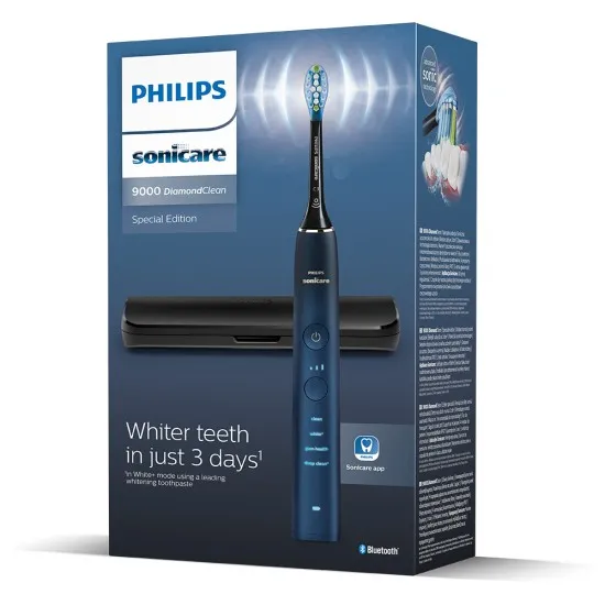 Philips Sonicare Звукочестотна четка за зъби Diamond Clean 9000, HX9911/88 Aquamarine