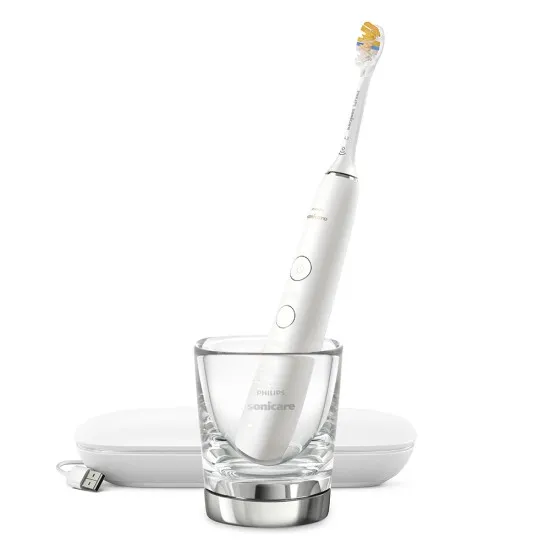 Philips Sonicare Звукочестотна четка за зъби Diamond Clean 9000, HX9911/19 бяла