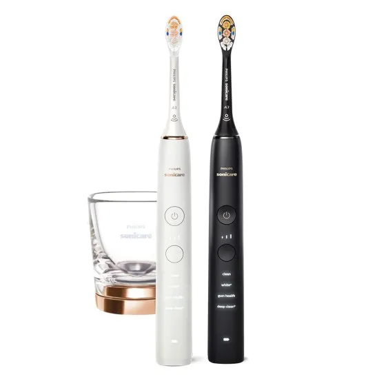 Philips Sonicare Комплект четки за зъби Diamond Clean 9000, HX9914/69 rose gold + черен