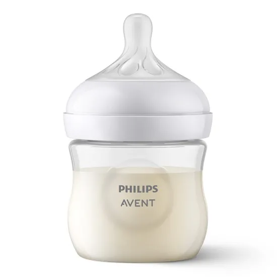 Philips AVENT Комплект за бебе шише Natural Response 125 мл и залъгалка 0-6м