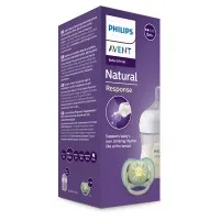 Philips AVENT Комплект за бебе шише Natural Response 125 мл и залъгалка 0-6м