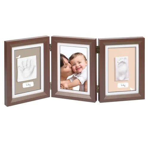 Рамка за 2 отпечатъка и снимка My Baby Touch, Brown
