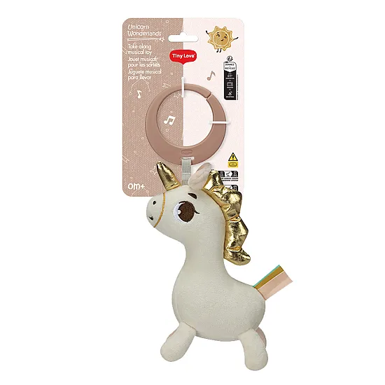 Плюшена музикална играчка Еднорог TINY LOVE Take along Unicorn Wonderlands, 3333119301 Музикална играчка Еднорог TINY LOVE Take along Unicorn Wonderlands