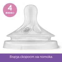 Philips AVENT Биберони Natural Response SCY960/03 комплект 3 бр, flow 3, 4, 5