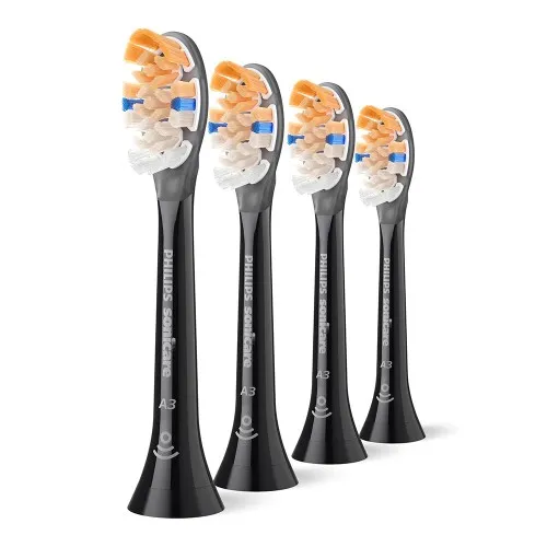 Глава за четка А3 Premium All-in-one Philips Sonicare HX9094/88, черен, 4 броя Глава за четка А3 Premium All-in-one Philips Sonicare HX9094/88, черен, 4 броя
