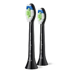 Глава за четка W2 Optimal White Philips Sonicare HX6062/88, черен, 2 броя