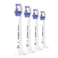 Резервна глава за четка за зъби Philips Sonicare HX6054/87 S2 Sensitive, бял, 4 бр. Philips Sonicare накрайник S2 Sensitive, 4 броя