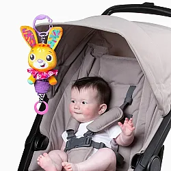 Музикална играчка Playgro Зайче, розов/оранж, 0м+