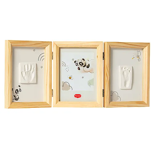 Рамка за 2 Отпечатъка и Снимка Tiny Love Tiny Creations, дървена рамка, 0м+