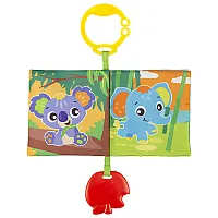 PLAYGRO Текстилна книжка за количка с гризалка, 0м+