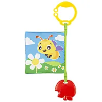 PLAYGRO Текстилна книжка за количка с гризалка, 0м+