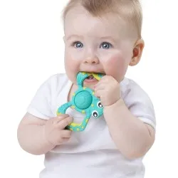 Силиконова гризалка Костенурка с пукаща черупка Playgro Popper 6м+ Силиконова гризалка Костенурка с пукаща черупка Playgro Popper 6м+