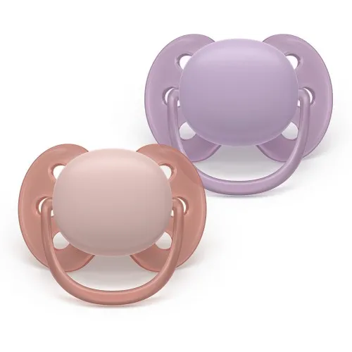 Залъгалки Philips Avent Ultra Soft 6-18м пастелни момиче
