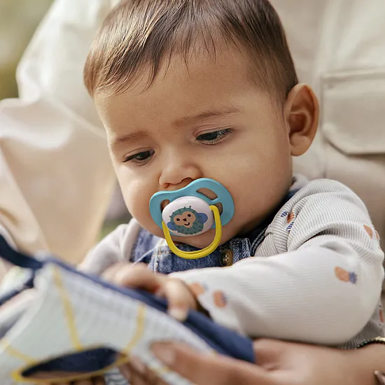 Philips AVENT залъгалки Ultra Air Happy SCF080/26, 6-18м с декорация