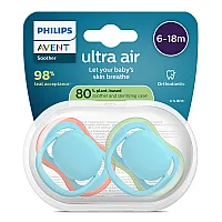 Philips AVENT залъгалки Ultra Air SCF087/10, 6-18м синьо момче