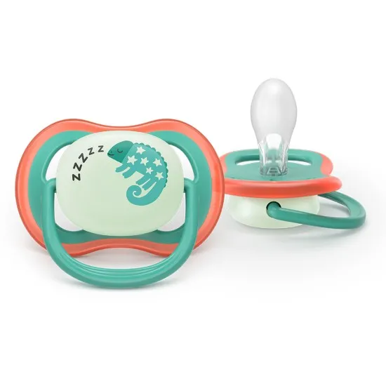 Philips AVENT залъгалки Ultra Air Night SCF376/28, 6-18м, сини, момче