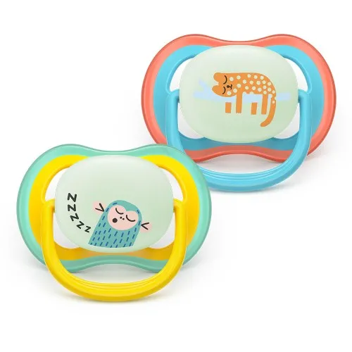 Залъгалки Philips Avent Ultra Air Night 18м+ маймунка и леопард, неутрални