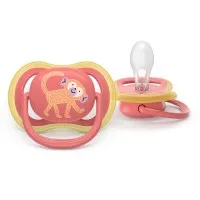 Philips AVENT SCF349/47 Ортодонтични залъгалки Ultra Air 18м+ с картинки момиче Philips AVENT залъгалки Ultra Air SCF349/47, 18м+ хамелеон, лилаво