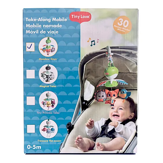 TINY LOVE Музикална въртележка 3в1 Take-Along Mobile Meadow Days