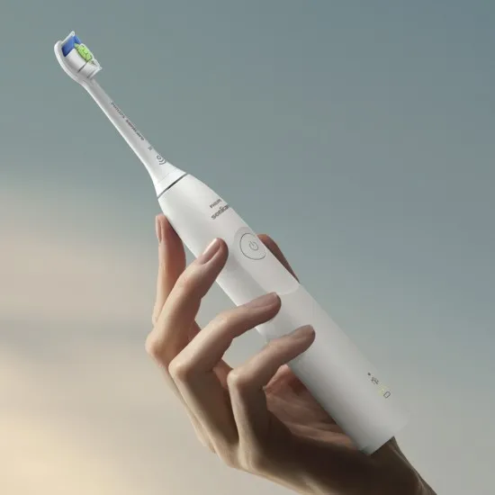 Philips Sonicare series 5300 Електрически звукови четки за зъби HX7109/01 бяла и черна с калъф Philips Sonicare комплект четки за зъби HX7109/01 серия 5300, бяла и черна с калъфи