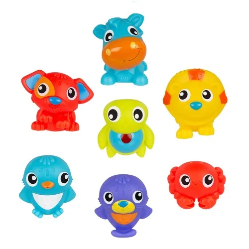 Комплект от 7 броя Весели приятели за баня Playgro, 9м+